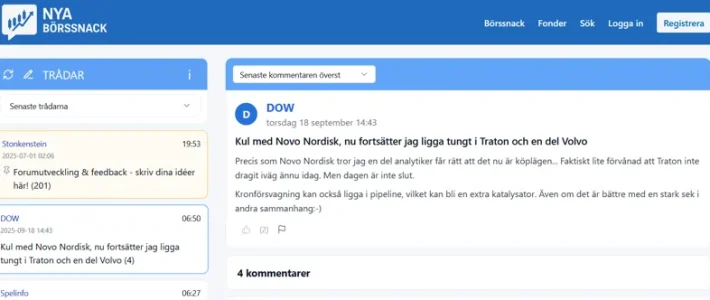 Börssnack har stängts – Nya Börssnack tar över diskussionerna